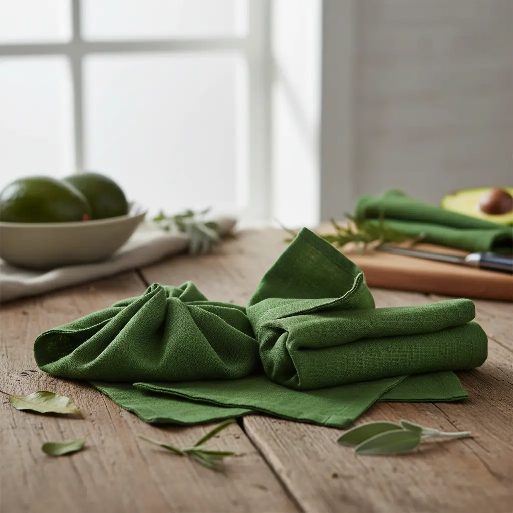 Solid green organic beeswax wraps
